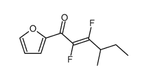 2-Hexen-1-one, 2,3-difluoro-1-(2-furanyl)-4-methyl-, (E)- (9CI) picture