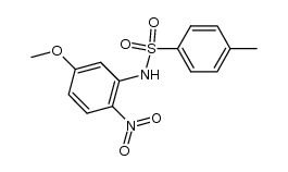 toluene-4-sulfonic acid-(5-methoxy-2-nitro-anilide)结构式