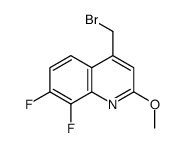 4-(溴甲基)-7,8-二氟-2-甲氧基喹啉结构式