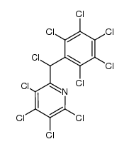 chloro(pentachlorophenyl)(tetrachloro-2-pyridyl)methane Structure