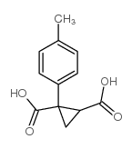 1,2-Cyclopropanedicarboxylic acid, 1-(4-methylphenyl)- Structure