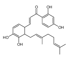 3,4,2',4'-tetrahydroxy-2-geranyldihydrochalcone Structure