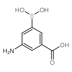 3-氨基-5-羧基苯硼酸结构式