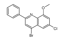 4-bromo-6-chloro-8-methoxy-2-phenylquinoline picture