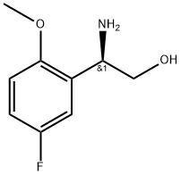(R)-2-氨基-2-(5-氟-2-甲氧基苯基)乙醇结构式