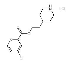 2-(4-Piperidinyl)ethyl 4-chloro-2-pyridinecarboxylate hydrochloride Structure