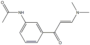 (E)-N-(3-(3-(DiMethylaMino)acryloyl)phenyl)acetaMide structure