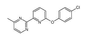 2-[6-(4-chlorophenoxy)pyridin-2-yl]-4-methylpyrimidine结构式