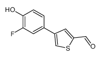 4-(3-fluoro-4-hydroxyphenyl)thiophene-2-carbaldehyde Structure