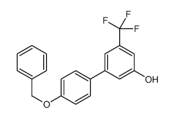 3-(4-phenylmethoxyphenyl)-5-(trifluoromethyl)phenol结构式