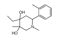 4-ethyl-1,3-dimethyl-6-(2-methylphenyl)piperidine-3,4-diol picture