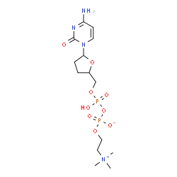 2',3'-dideoxycytidine diphosphocholine structure