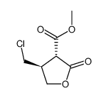 methyl (3R,4S)-4-(chloromethyl)-2-oxotetrahydrofuran-3-carboxylate Structure