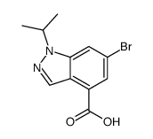 6-BROMO-1-ISOPROPYL-1H-INDAZOLE-4-CARBOXYLIC ACID Structure