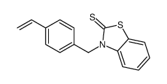 3-[(4-ethenylphenyl)methyl]-1,3-benzothiazole-2-thione结构式