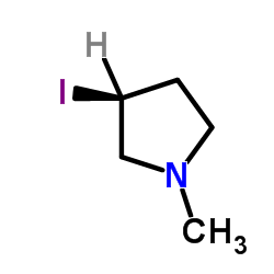 (3S)-3-Iodo-1-methylpyrrolidine结构式