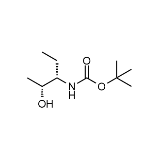 ((2R,3S)-2-羟基戊烷-3-基)氨基甲酸叔丁酯结构式