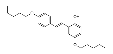 4-pentoxy-2-[2-(4-pentoxyphenyl)ethenyl]phenol Structure