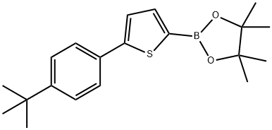 5-(4-tert-Butylphenyl)thiophene-2-boronic acid pinacol ester structure