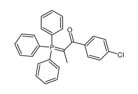 (α-4-chlorobenzoylethylidene)triphenylphosphorane结构式