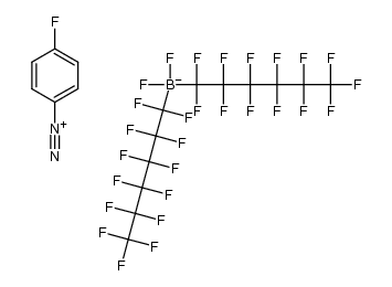 4-fluorobenzenediazonium difluorobis(perfluorohexyl)borate结构式