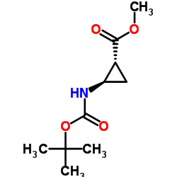 (1R,2R)-Rel-Methyl 2-((Tert-Butoxycarbonyl)Amino)Cyclopropanecarboxylate structure