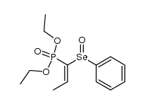 1-(diethylphosphoryl)propenyl phenyl selenoxide结构式