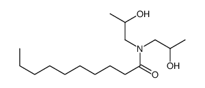 N,N-bis(2-hydroxypropyl)decanamide Structure