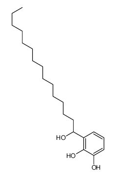 3-(1-hydroxypentadecyl)benzene-1,2-diol Structure