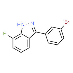 7-Fluoro-3-(3-bromophenyl)-1H-indazole structure