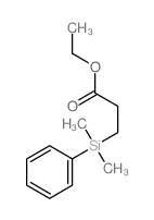 Propanoic acid,3-(dimethylphenylsilyl)-, ethyl ester结构式