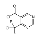 4-[chloro(difluoro)methyl]pyrimidine-5-carbonyl chloride Structure