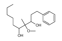 4-methoxy-4-methyl-1-phenyldecane-3,5-diol Structure