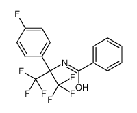 N-[1,1,1,3,3,3-hexafluoro-2-(4-fluorophenyl)propan-2-yl]benzamide Structure