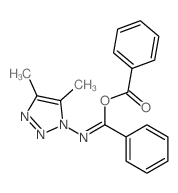 [(Z)-N-(4,5-dimethyltriazol-1-yl)-C-phenylcarbonimidoyl] benzoate Structure