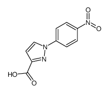 1-(4-nitro-phenyl)-1H-pyrazole-3-carboxylic acid structure