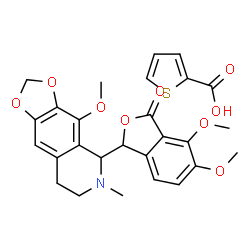 Narcotine, 2-thiophenecarboxylate Structure