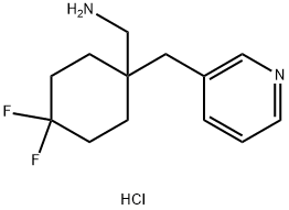 [4,4-Difluoro-1-(pyridin-3-ylmethyl)cyclohexyl]methanamine dihydrochloride Structure