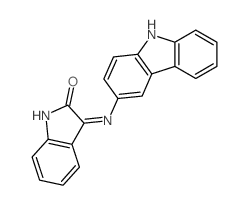 3-(9H-carbazol-3-ylamino)indol-2-one结构式