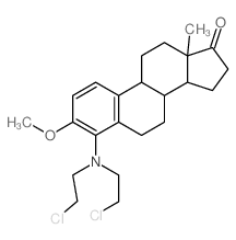 Estra-1,3,5(10)-trien-17-one,4-[bis(2-chloroethyl)amino]-3-methoxy- (8CI) structure