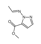 1H-Pyrazole-5-carboxylicacid,1-(ethylideneamino)-,methylester(9CI) Structure