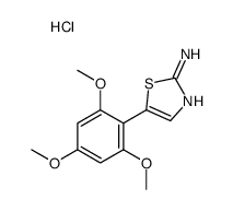 5-(2,4,6-trimethoxyphenyl)-1,3-thiazol-2-amine,hydrochloride Structure