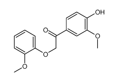 1-(4-hydroxy-3-methoxyphenyl)-2-(2-methoxyphenoxy)ethanone Structure