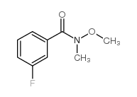 3-FLUORO-N-METHOXY-N-METHYLBENZAMIDE structure