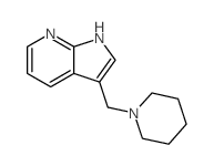 3-(Piperidinomethyl)-1H-pyrrolo[2,3-b]pyridine structure