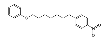 1-(4-nitrophenyl)-7-phenylthioheptane结构式