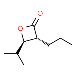 2-Oxetanone,4-(1-methylethyl)-3-propyl-,(3R,4R)-rel-(9CI) Structure