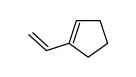 1-ethenylcyclopentene Structure