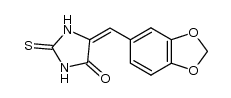 5-benzo[1,3]dioxol-5-ylmethylene-2-thioxo-imidazolidin-4-one Structure