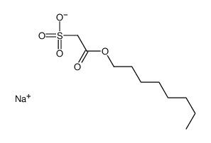 sodium 2-(octyloxy)-2-oxoethane-1-sulphonate结构式